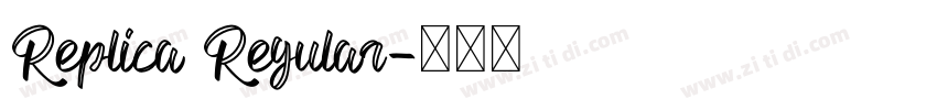 Replica Regular字体转换